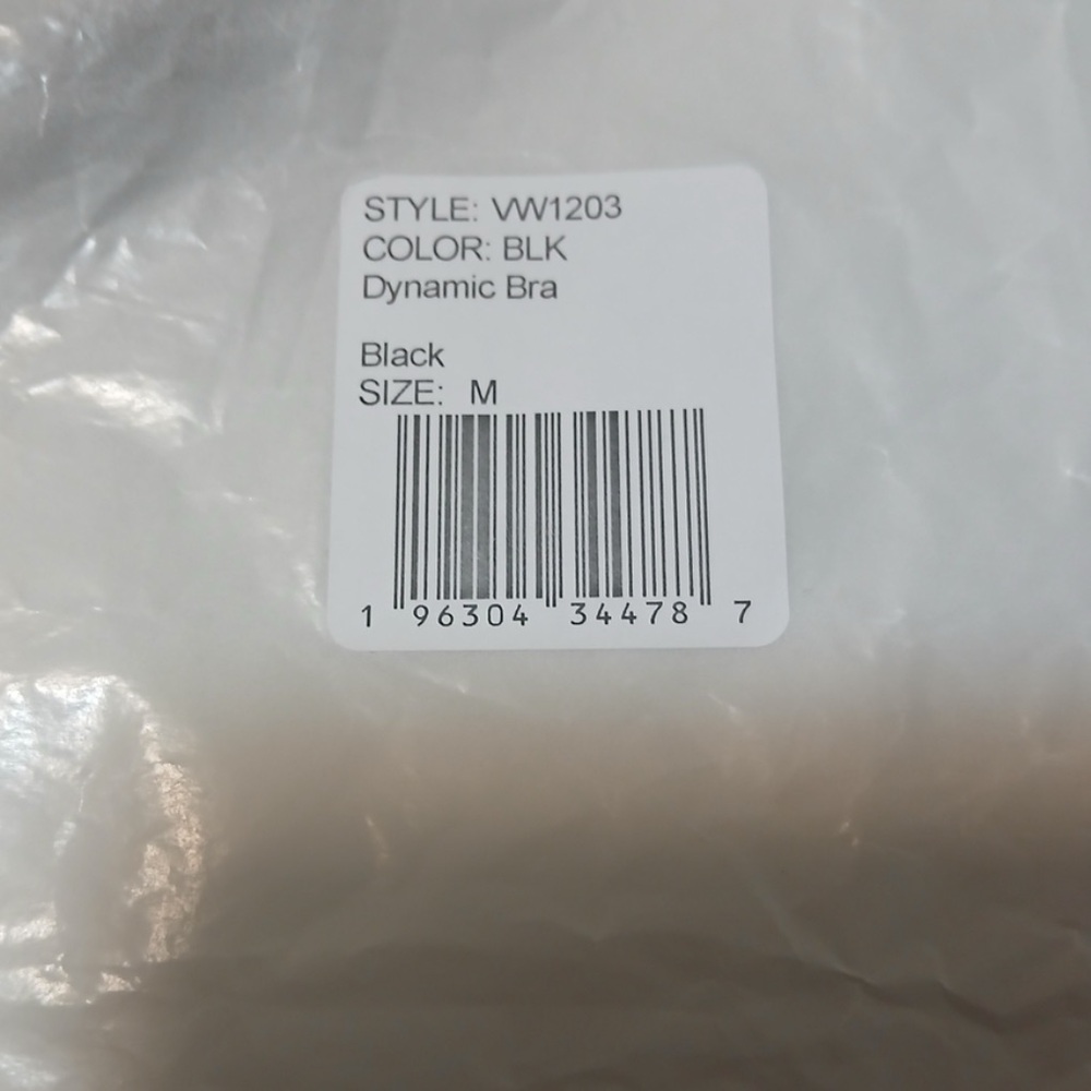 VUORI DYNAMIC BRA SIZE MEDIUM NWT BLACK - Picture 5 of 8